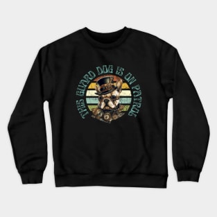 This Guard Dog is on Patrol Bulldog Sheriff Crewneck Sweatshirt